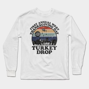 First Anual Turkey Drop Retro Long Sleeve T-Shirt